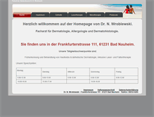 Tablet Screenshot of praxis-wroblewski.de